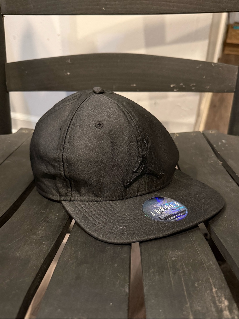 Nike Air Jordan Embroidered Jumpman Snap Back Hat with Elephant Print